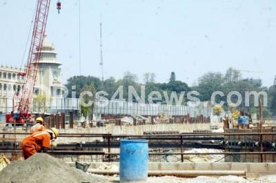 India Karnataka bangalore News Photo Metro rail project Vidhana